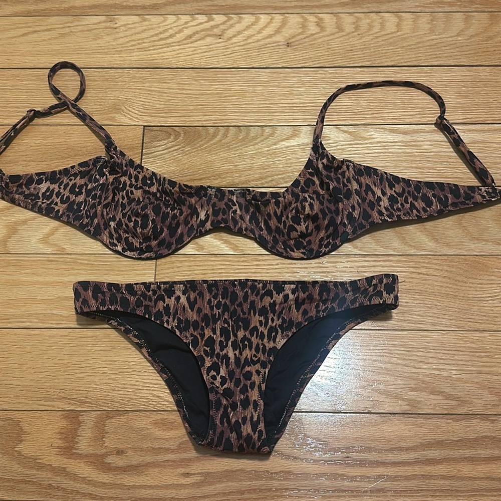 Kith x Solid & Striped Leopard Print Bikini